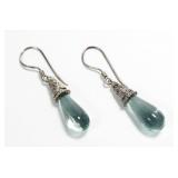 Sajen sterling silver shepherd hook earrings with