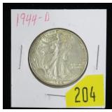 1944-D Walking Liberty half dollar