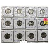 x12- 2009 quarters, Unc. -x12 quarters- Sold by