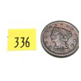 1852 Large cent