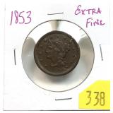 1853 Large cent