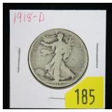 1918-D Walking Liberty half dollar