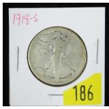 1918-S Walking Liberty half dollar