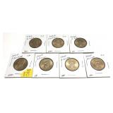 x7- Presidential dollars, mixed dates -x7 dollars-