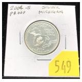 2004-S Washington quarter silver Proof