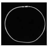 Sterling silver 17" mesh necklace, 14.5 grams