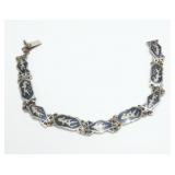 Sterling silver vintae 7" Siam bracelet