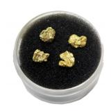 Gold nuggets, 4 pcs., 1.1 grams t.w.