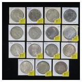 x15- Peace dollars: 3-1923, 1923-D, 2-1923-S,