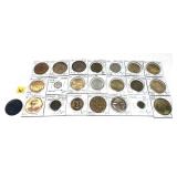 Lot, tokens, 22 pcs.