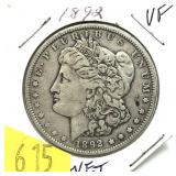 1892 Morgan dollar