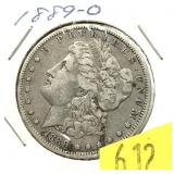 1889-O Morgan dollar