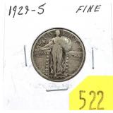 1929-S Standing Liberty quarter
