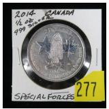 2014 $2 USA/Canada 1/2 oz. silver Special Forces