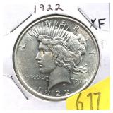 1922 Peace dollar