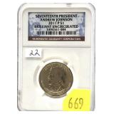 2011 Presidential dollar, Unc. NGC slab certified