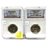 x2- Presidential dollars NGC slab certified MS-66