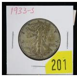 1933-S Walking Liberty half dollar