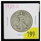 1929-D Walking Liberty half dollar