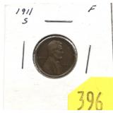 1911-S Lincoln cent