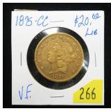1875-CC $20 Gold Liberty Double Eagle