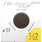1881 Indian Head cent
