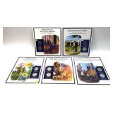 J.F.K. half dollar Commemorative set, 5 pcs.