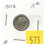 1929-D Mercury dime