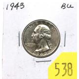 1943 Washington quarter