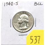 1942-S Washington quarter