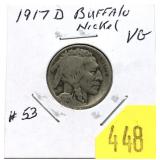 1917-D Buffalo nickel