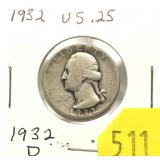 1932-D Washington quarter