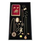 Lot, fashion jewelry, including gold filled and