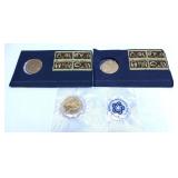Lot, U.S. Bicentennial tokens, 2 pcs.