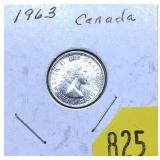 1963 Canadian 10 cents