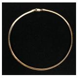 Sterling silver rose gold wash 16" serpentine