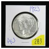 1923 Peace dollar, AU