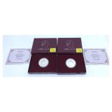 x2- 1982 Washington Proof half dollars,