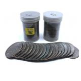 x64- Eisenhower dollars, mixed dates,