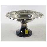 Poole Silver Plate #259 Pedestal Compote, 5" high