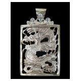 Sajen sterling silver carved mother of pearl