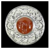 Sajen sterling silver jasper goddess face