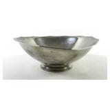 Karl Kipp Hand Wrought Pewter Pedestal Bowl,