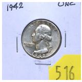 1942 Washington quarter