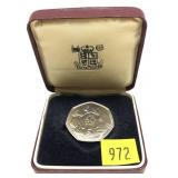1973 British 50 pence Proof