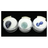 Lot, loose gemstones: oval cut aquamarine,