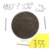 1837 U.S large cent
