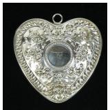 Gorham sterling silver heart pendant/ornament,