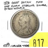 1890 British florin