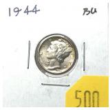 1944 Mercury dime